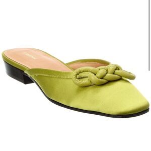 FRAME NEW La Isla Flat with braided leather knot in “Fresh Lime”- sz 6.5 w Box!